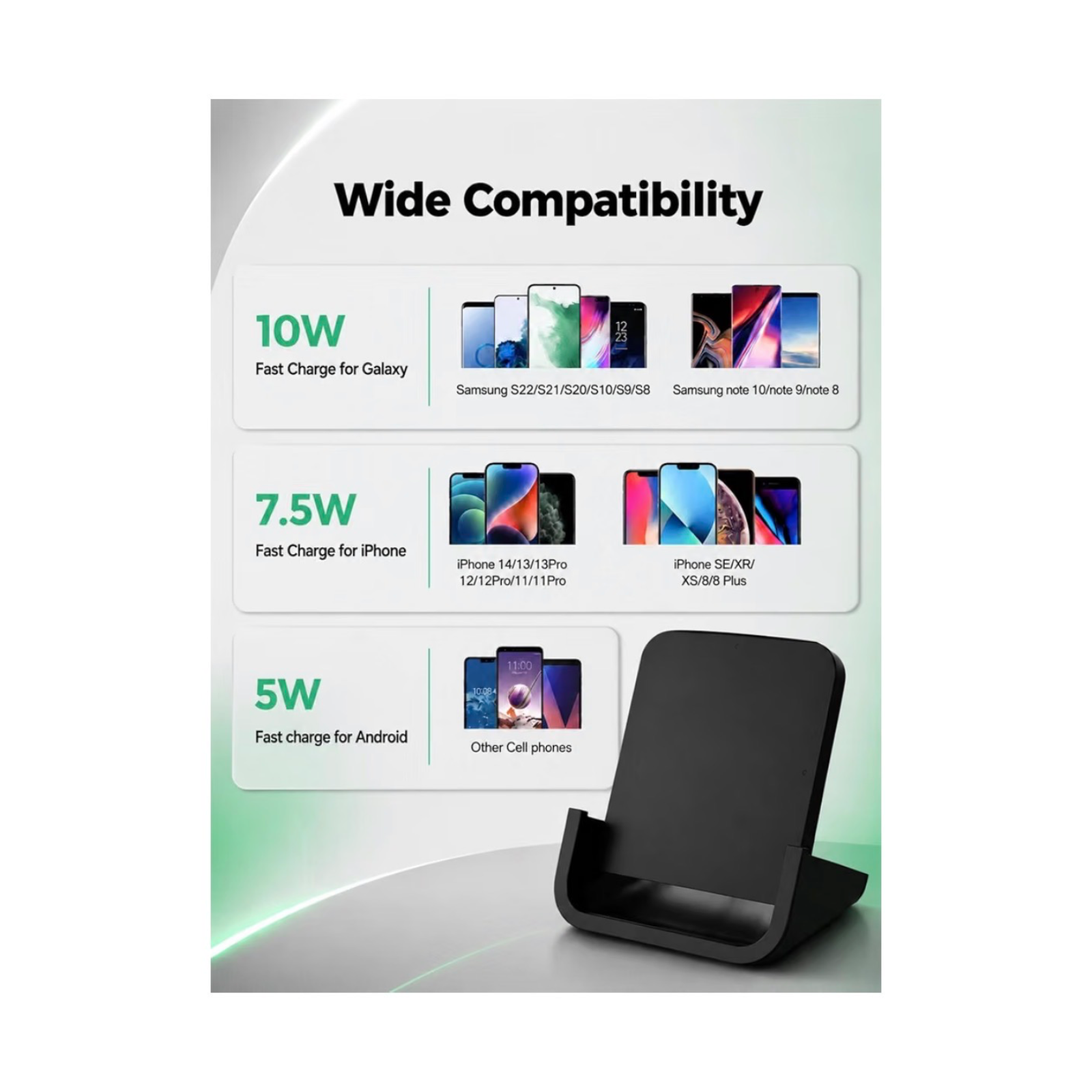 Yuwiss Wireless Charging Stand Cordless Charger 3