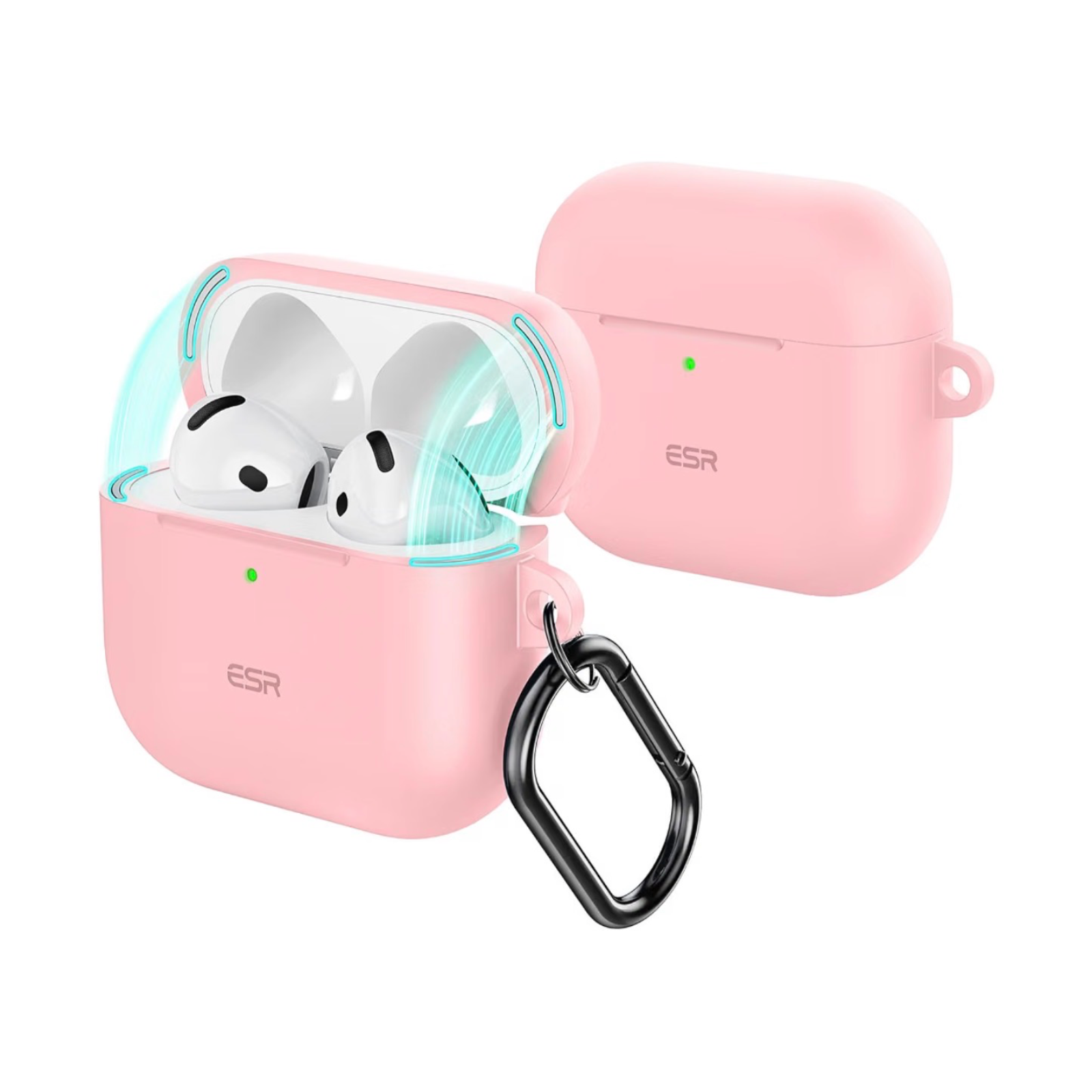ESR AirPods 5/4 Cloud Series Case With Magnetic Lid – Pink 1