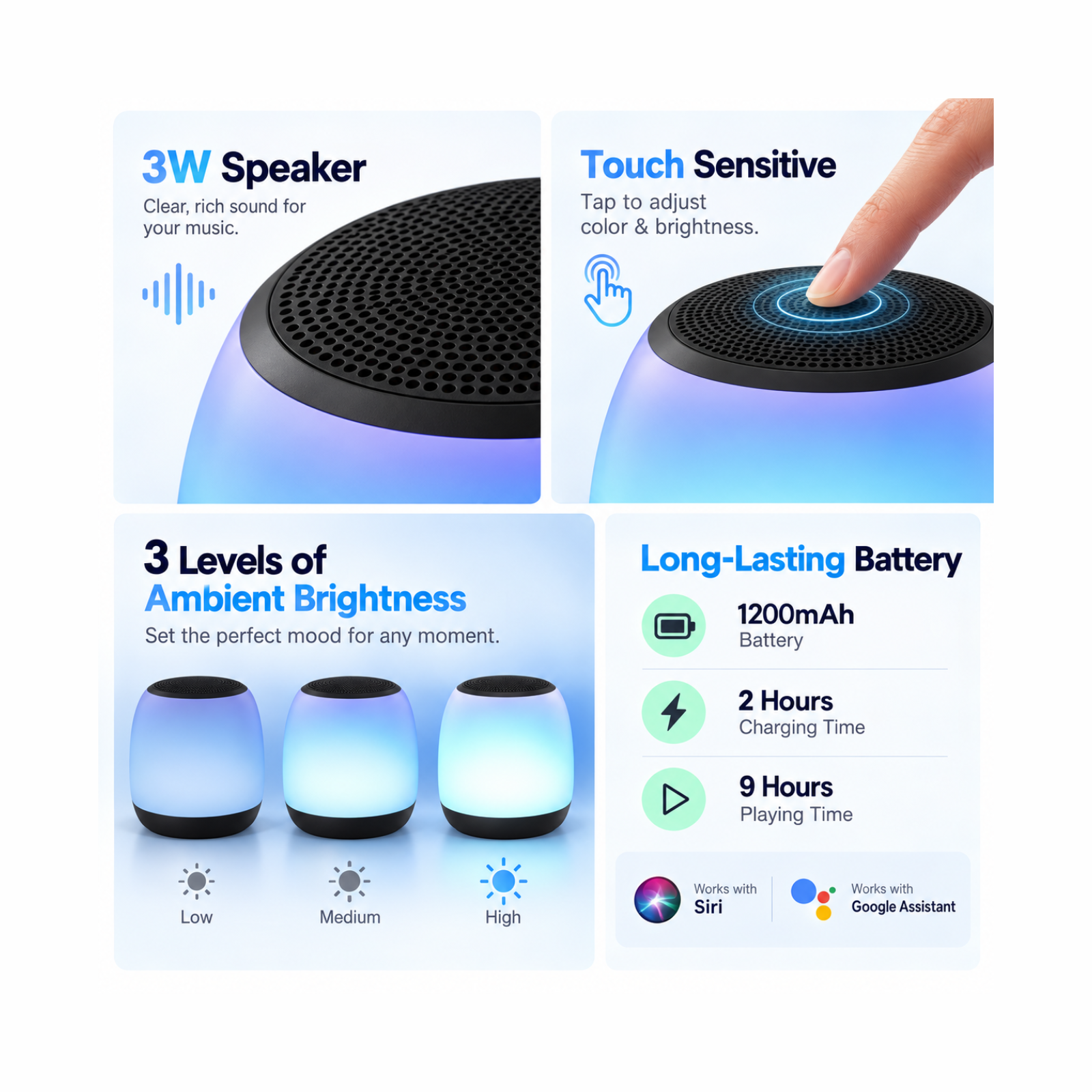 Wireless Speaker And Mood Lamp 3