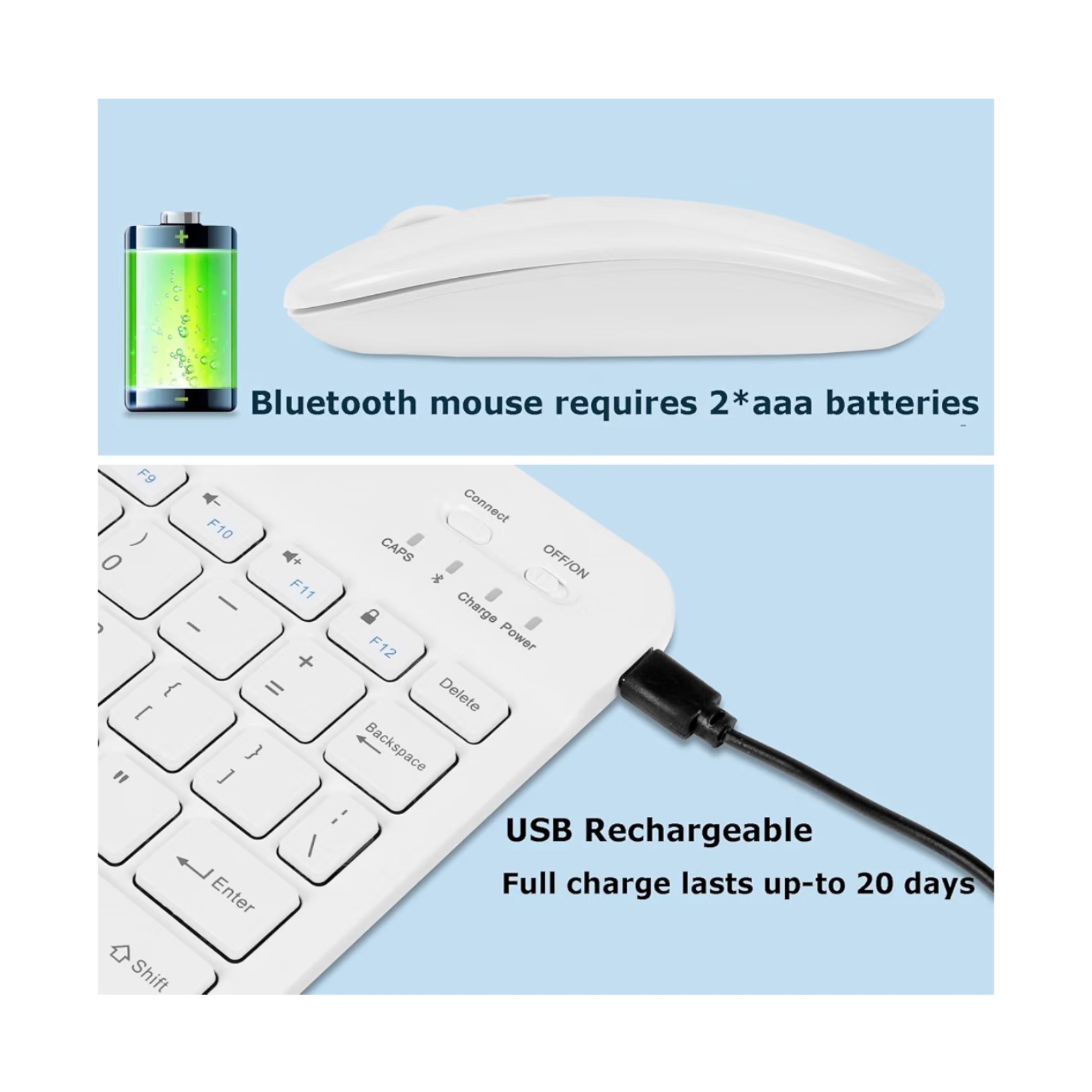 2-in-1 Bluetooth Keyboard And Mouse Set 9