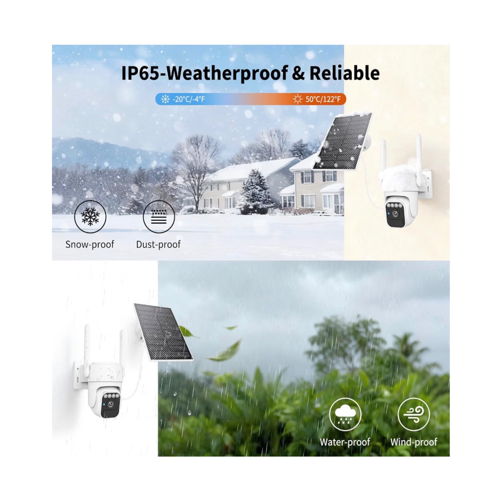 WY-LINK Solar Outdoor Wireless 360° Wi-Fi Security Camera 7