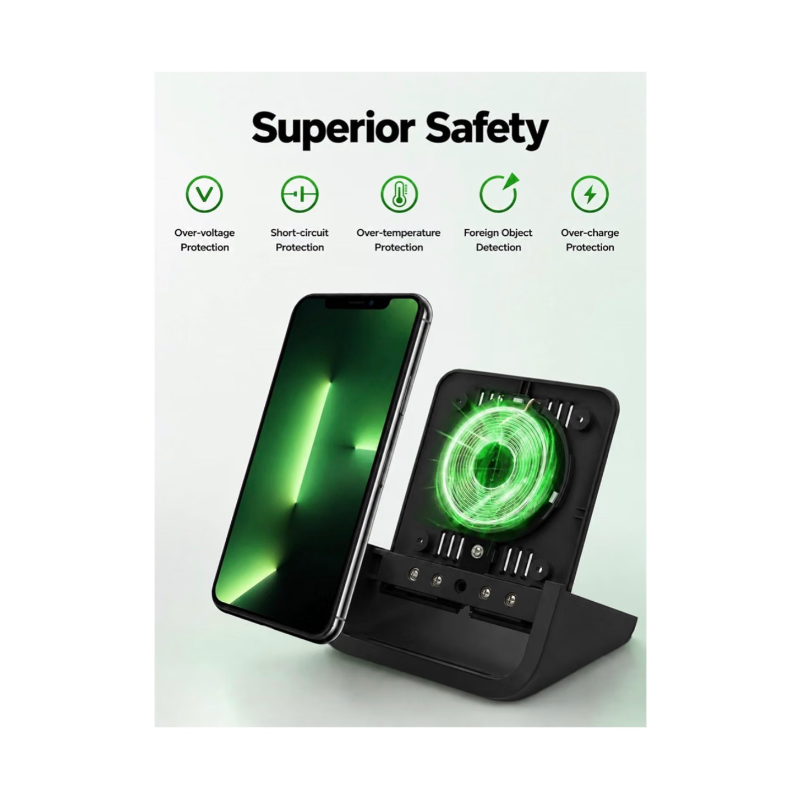 Yuwiss Wireless Charging Stand Cordless Charger 6