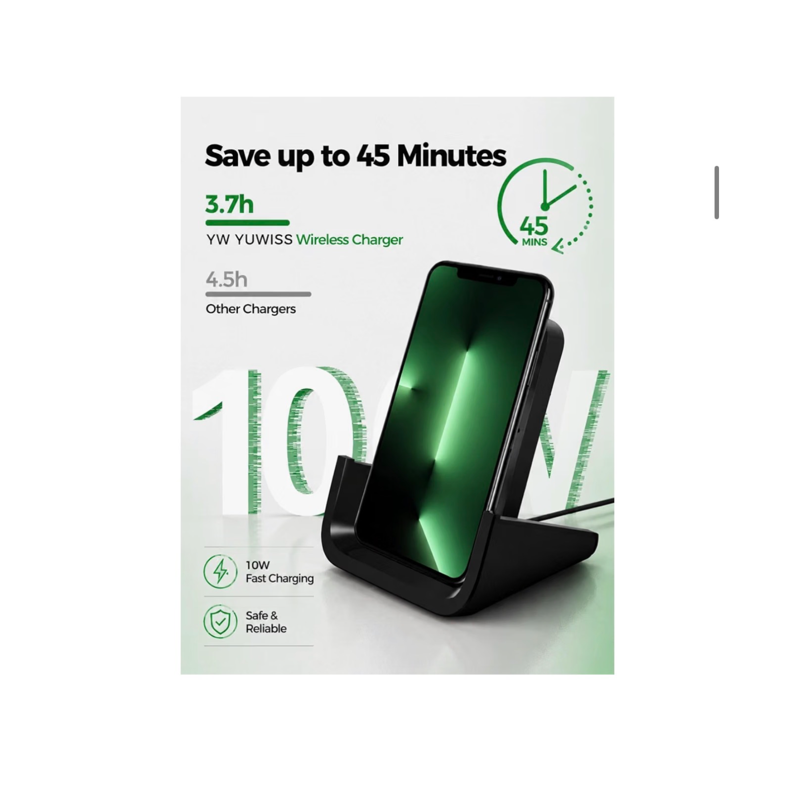 Yuwiss Wireless Charging Stand Cordless Charger 2