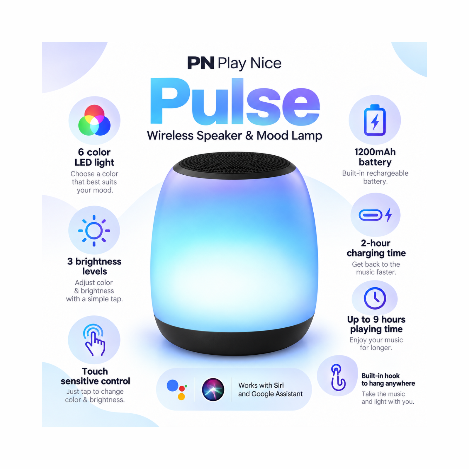 Wireless Speaker And Mood Lamp 5